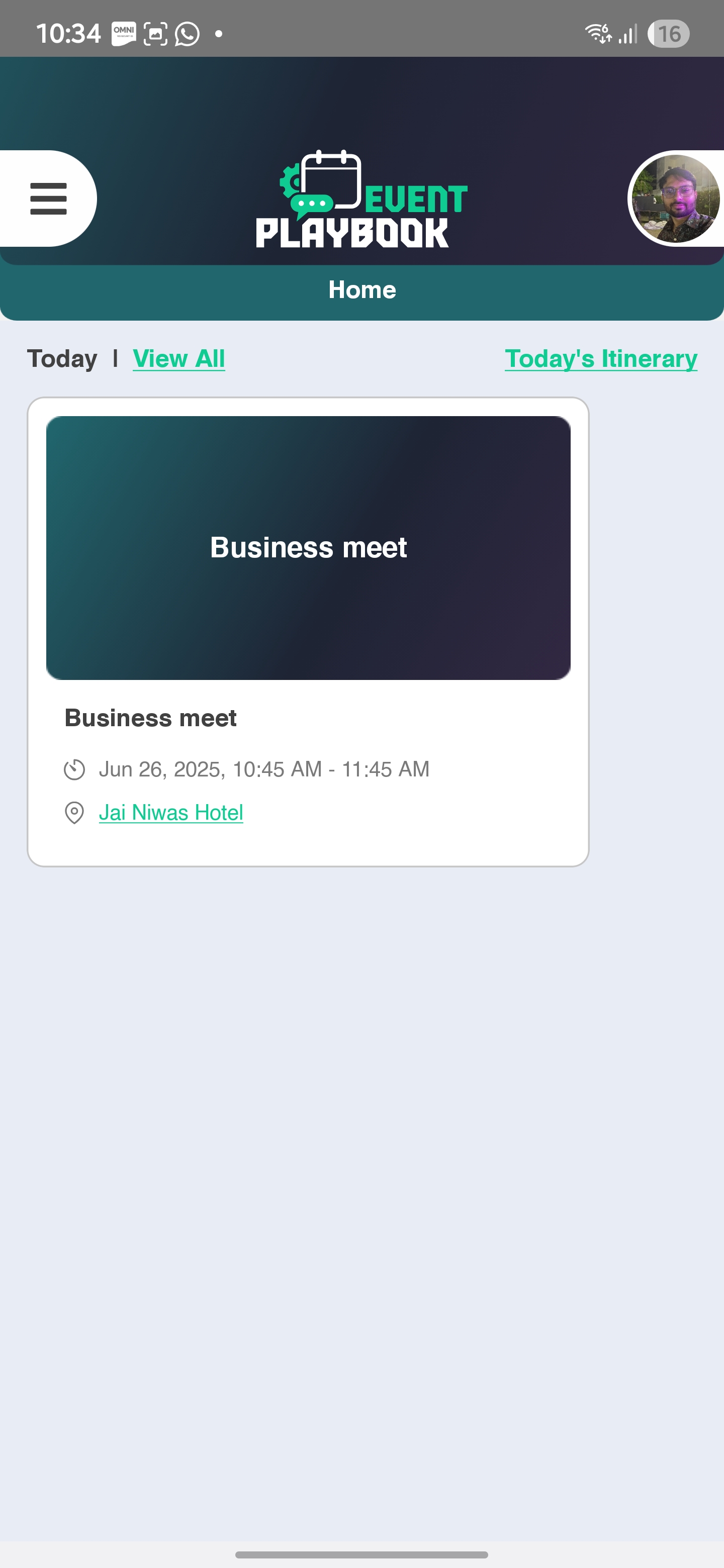 Event PlayBook Screenshot 2